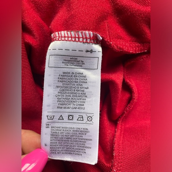 Adidas Women’s Essentials Zip Front Brick Red Track Jacket, Size Small - Picture 8 of 9